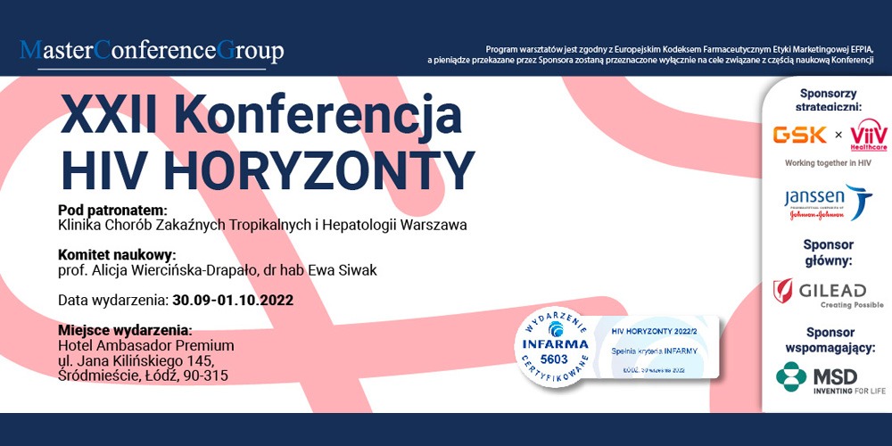 XXII konferencja HIV HORYZONTY – sponsorzy